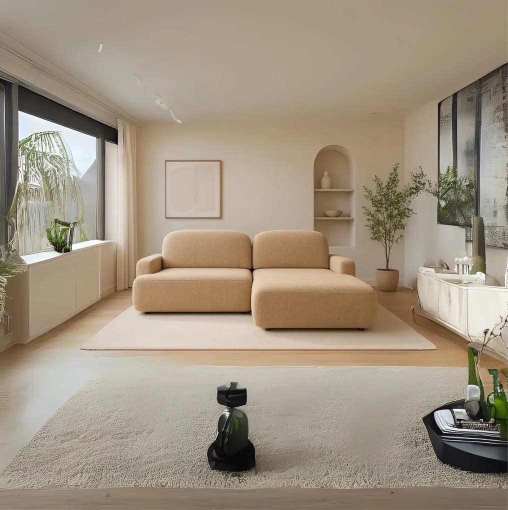 Karo narożnik z funkcją spania i pojemnikiem Rugo 03 PRAWY