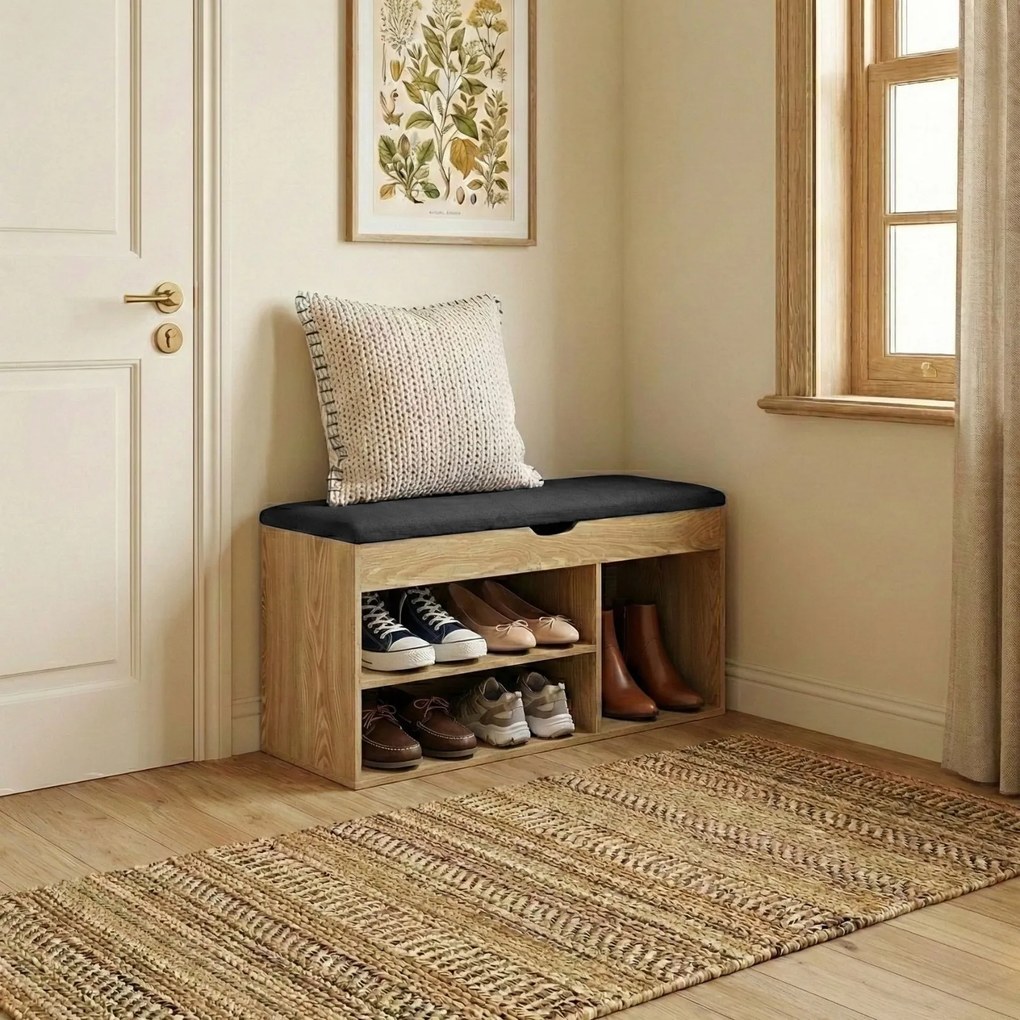 Szafka na buty z siedziskiem TRIA, 103 x 30 x 46 cm