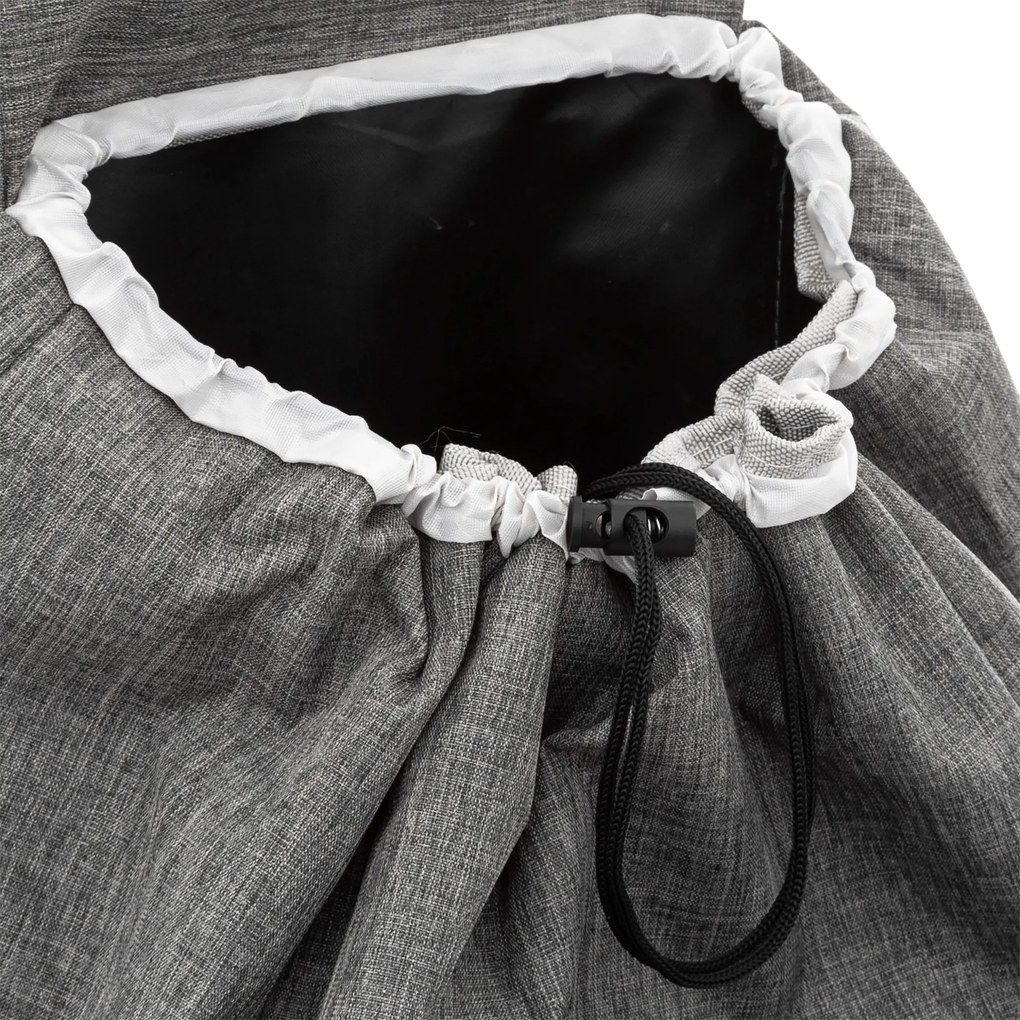 Wózek zakupowy na kółkach, szary