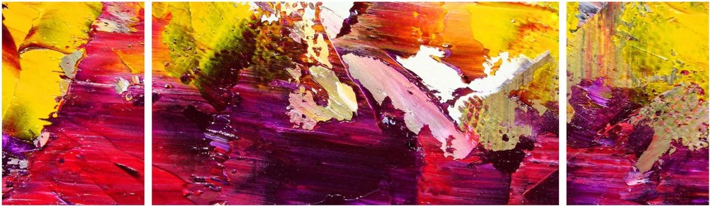 Obraz abstrakcji - malarstwo (170x50 cm)