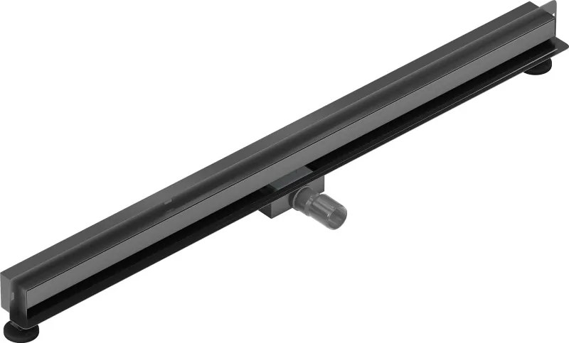 Mexen Flat Wall odpływ liniowy ścienny 2w1 110 cm, gun gray szczotkowany - 1E30110