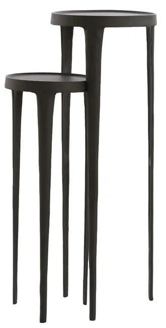 Metalowe okrągłe stoliki zestaw 2 szt. ø 35 cm Tobias – Light &amp; Living