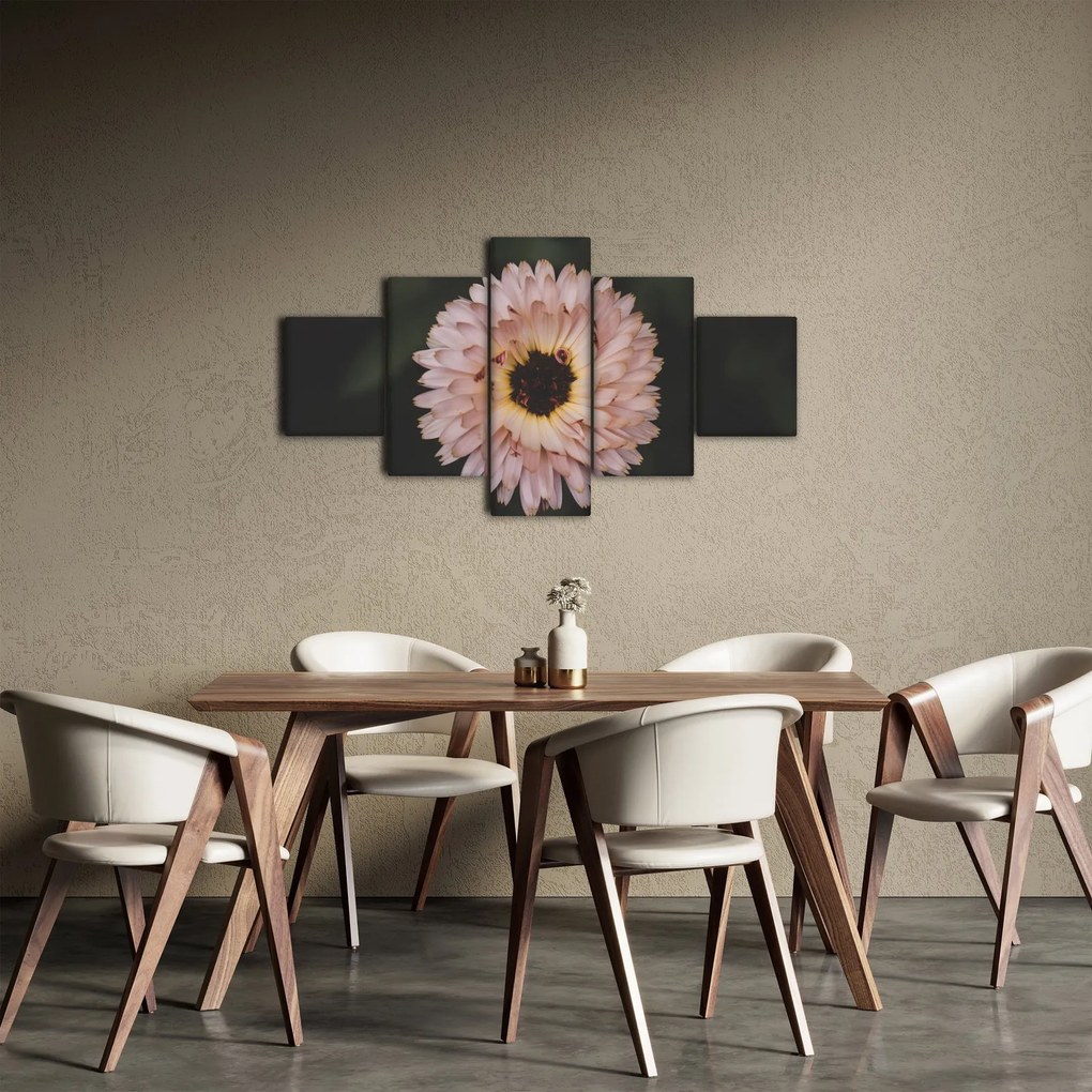 Obraz pomarańczowego kwiatu (125x70 cm)