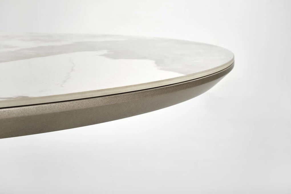 ROBINSON stół rozkładany 160-200/90/76 cm, beżowy marmur cappuccino czarny