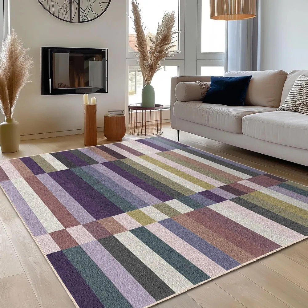 Fioletowy dywan odpowiedni do prania 80x150 cm Purple Rain – Mila Home