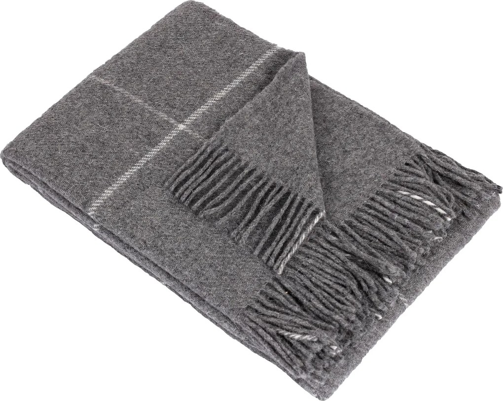 Pled Zelandia 140x200cm check grey