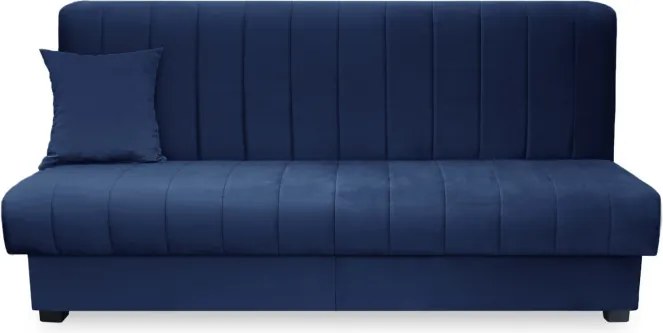 Sofa z Funkcją Spania SIGMA Rozkładana Wersalka Dwuosobowa Granatowa Nowoczesna do Salonu