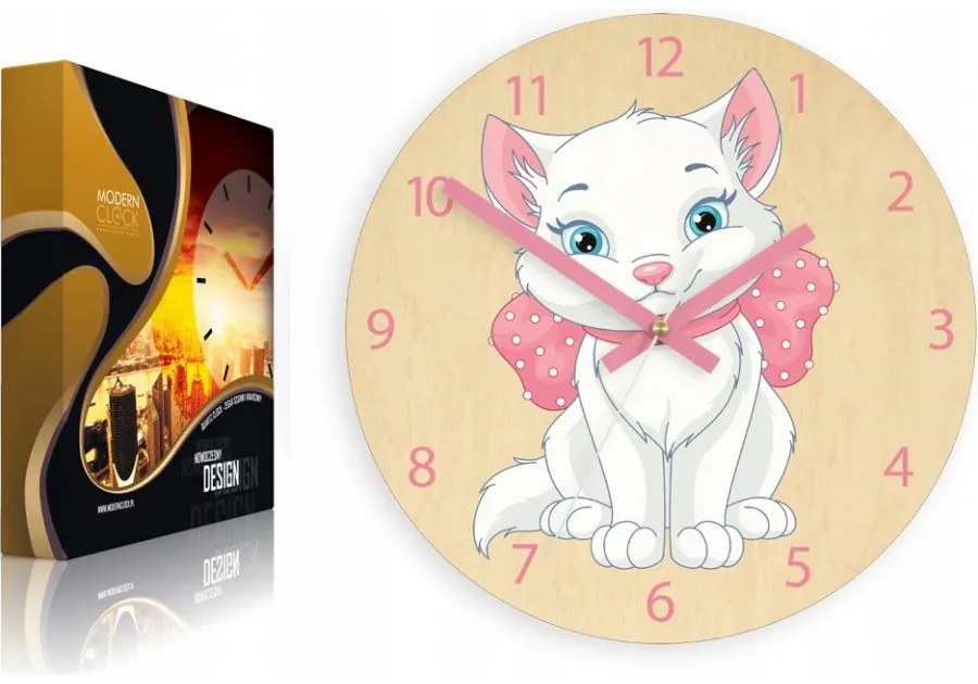 Zegar ścienny cichy do pokoju dziecięcego drewniany nowoczesny dekoracyjny