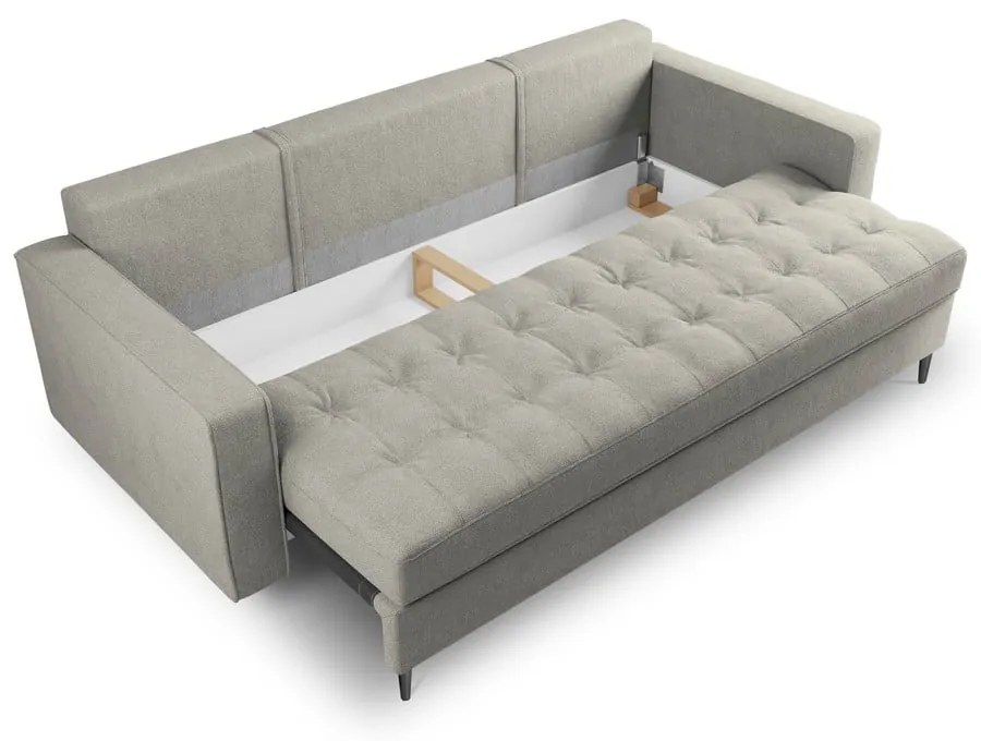 Jasnoszara rozkładana sofa Milo Casa Santo