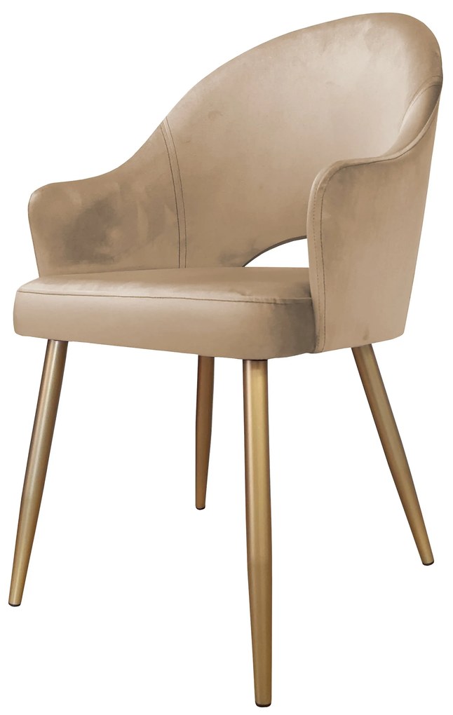 Krzesło obrotowe Velvet podstawa złota MG06