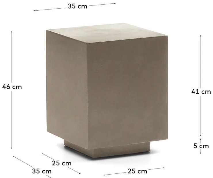 Stolik ogrodowy 35x35 cm Rustella – Kave Home