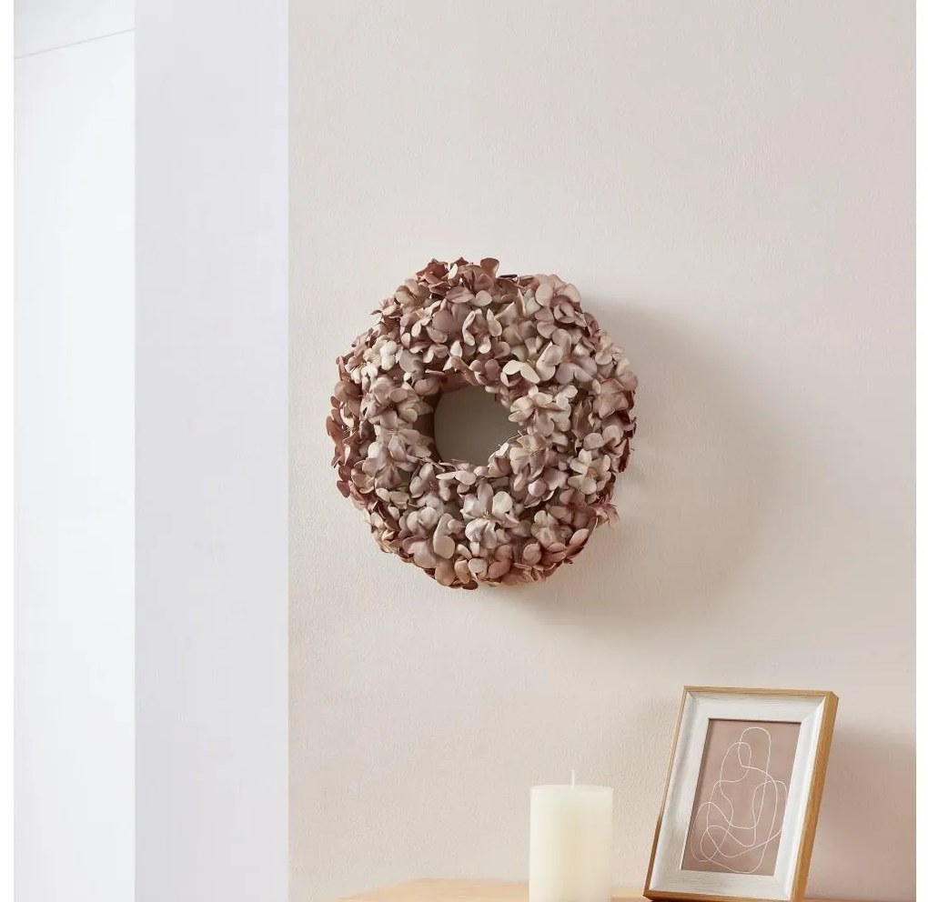 Eglo 428208 - Wieniec ze sztucznych kwiatów SOLVANG śr. 35 cm różowy