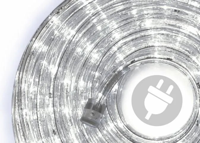 LED świetlny kabel - 480 diod, 20 m, zimna biel