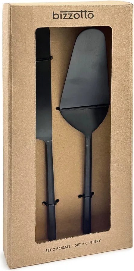 Zestaw noża i łopatki do ciast 2 szt. ze stali nierdzewnej Hestia – Bizzotto