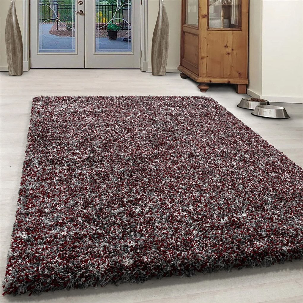 Dywan shaggy Enjoy czerwony multikolor 60 cm x 110 cm