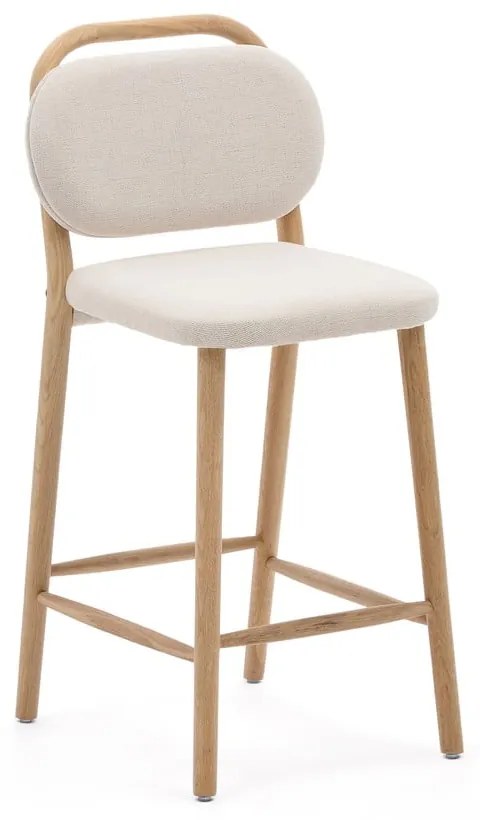 Beżowy hoker (wysokość siedziska 66 cm) Helda – Kave Home