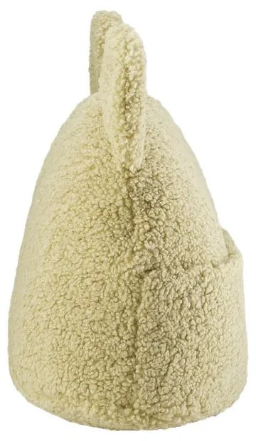 Zielona poduszka na sofę dziecięcą z materiału bouclé Teddy Pouch – Wigiwama