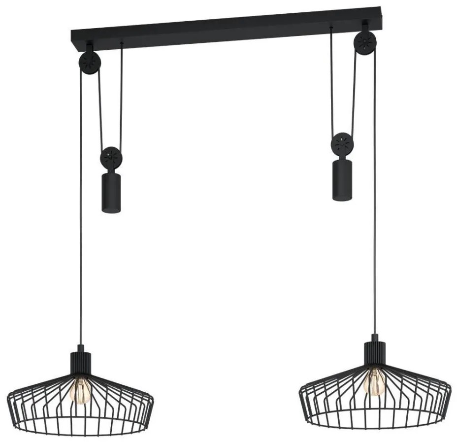 Eglo 43438 - Lampa wisząca na przewodzie WINKWORTH 2xE27/40W/230V
