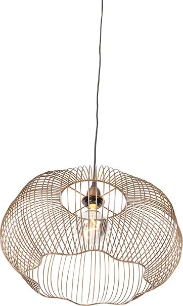 Industrialna lampa wisząca miedziana 49 cm - Finn