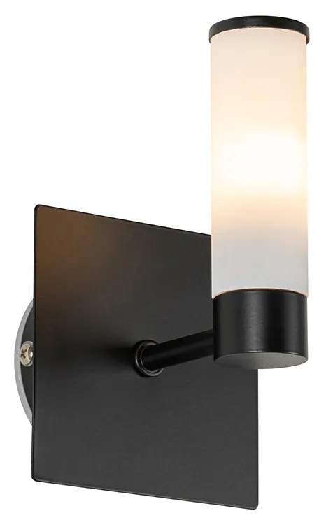 Nowoczesna lampa ścienna do łazienki czarna IP44 - Bath