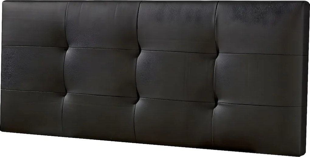 Kolumna Głowica łóżka Carla 140x60 cm Czarny, wyściełana pianką