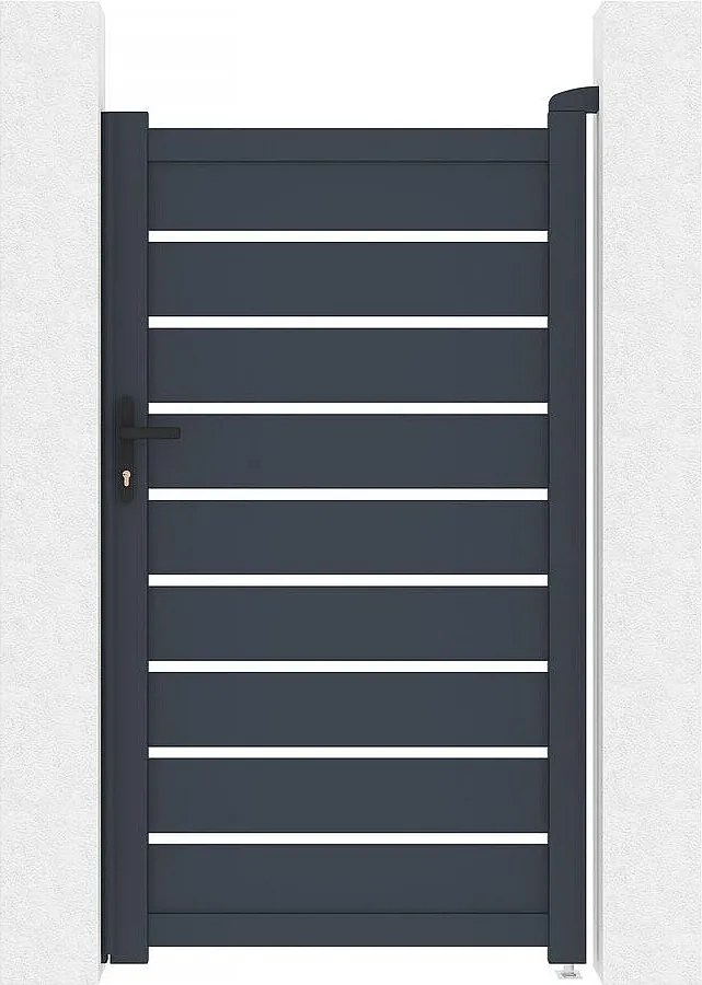 Brama aluminiowa "Bastien" - 100 x 176 cm - Antracyt