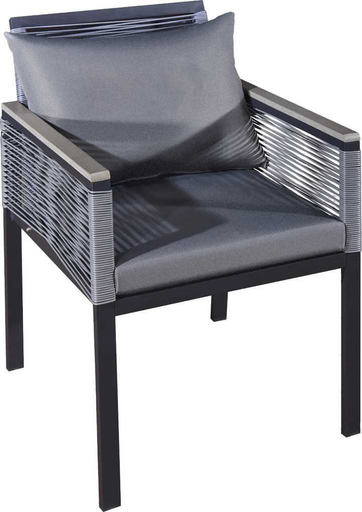 Nowoczesne krzesło ogrodowe z poduszkami Corto