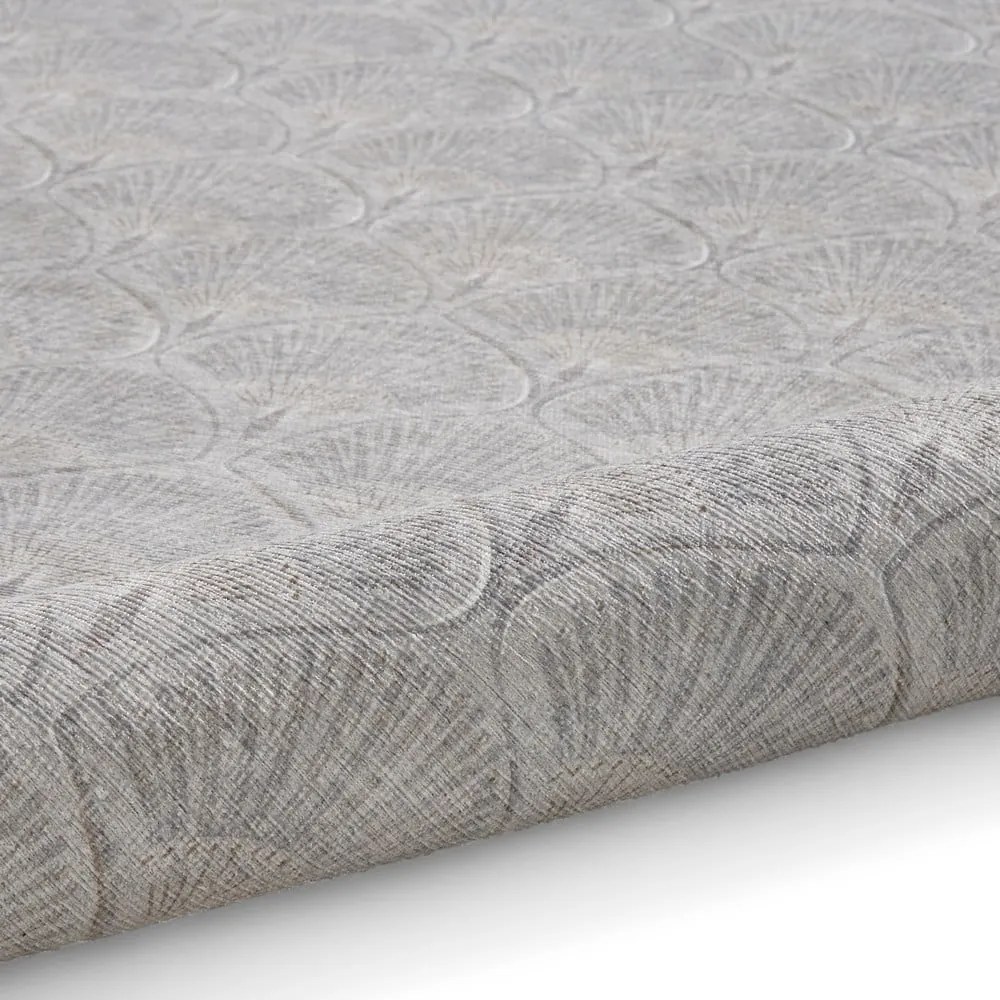 Jasnoszary dywan odpowiedni do prania 122x170 cm Deco Peacock – Catherine Lansfield