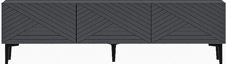 Stojak pod telewizor – 160 cm x 44,1 cm x 31,4 cm – Antracyt – Płyta wiórowa pokryta melaminą