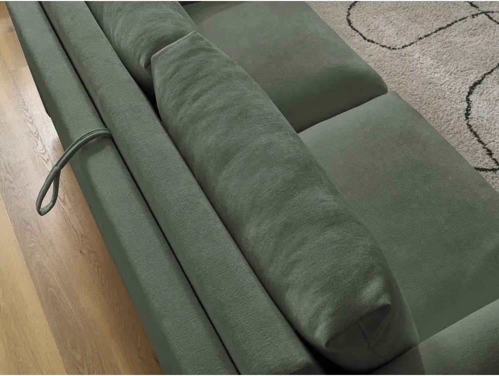 Zielona sofa do spania/rozkładana 200 cm Cocoone – Bobochic Paris