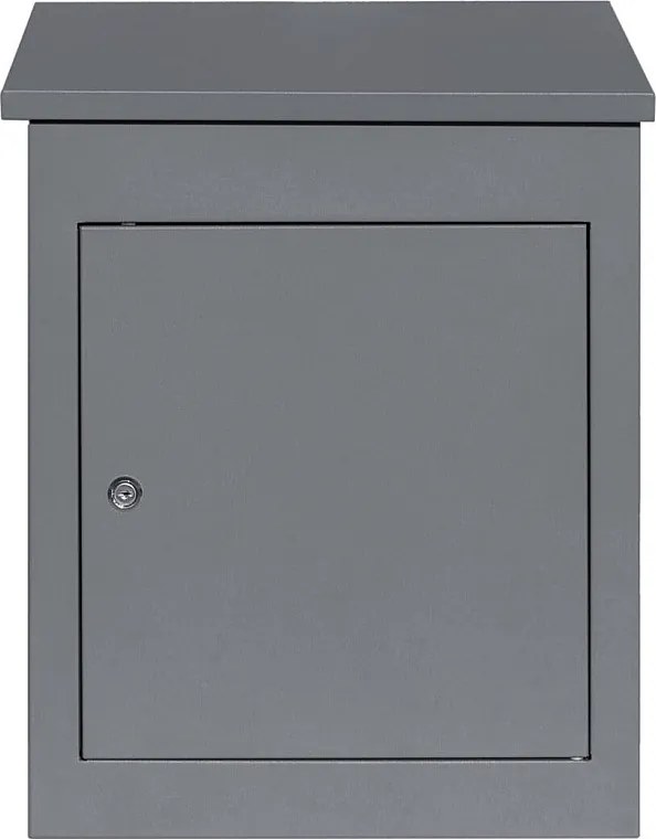 Szara skrzynka pocztowa antykradzieżowa