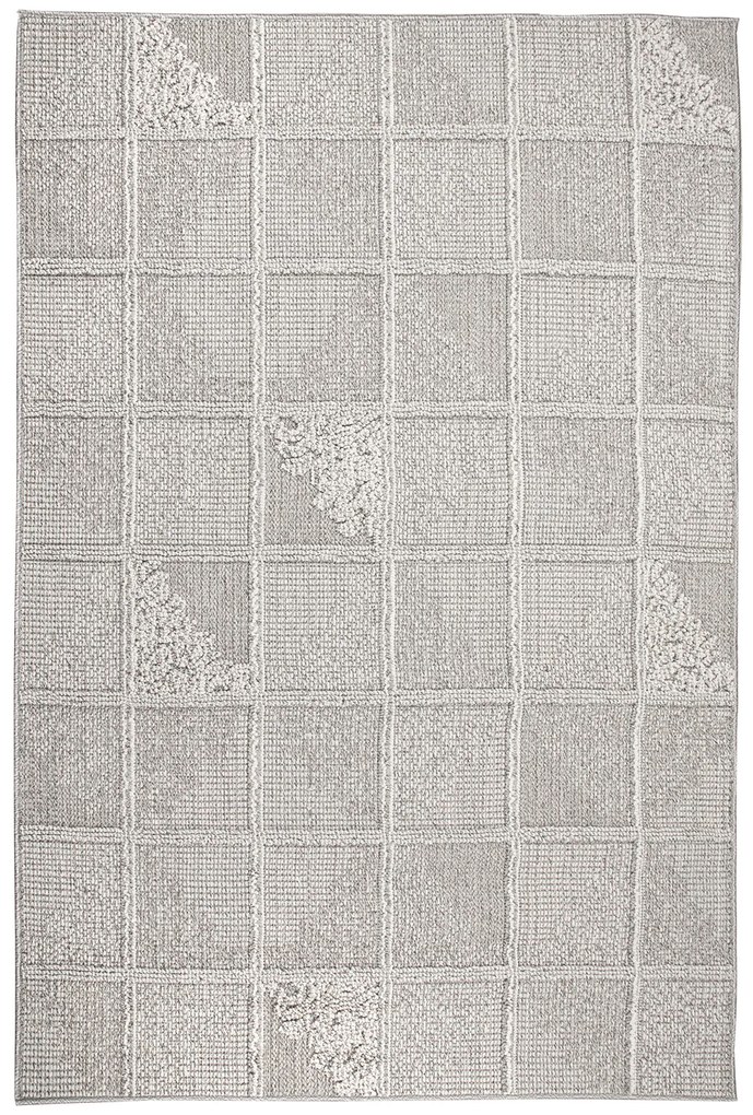 Dywan Costa G342A Szary dywan tkany na płasko 120x170 Prostokąt