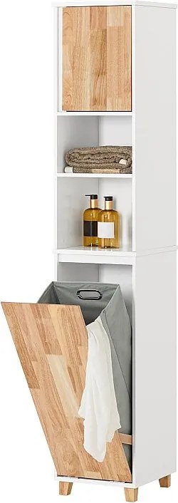 Szafka łazienkow Kolumna łazienkowa z Kosz pranie BZR74-W