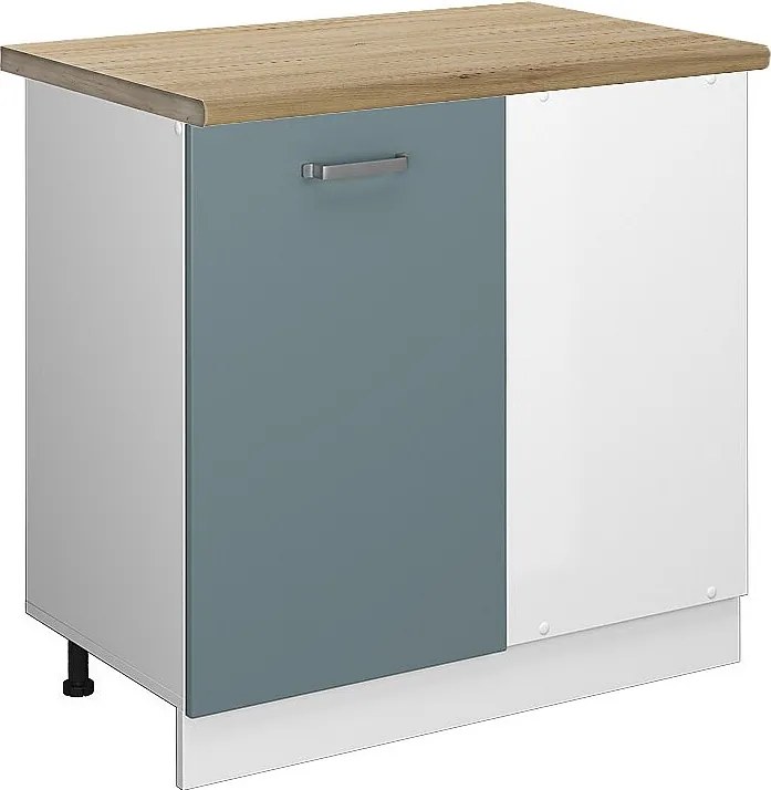 Szafka narożna niebiesko-szary 86x60x81.6 r-line