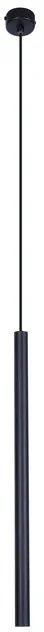 Czarna lampa wisząca sopel nad wyspę - S810 W6-Z31