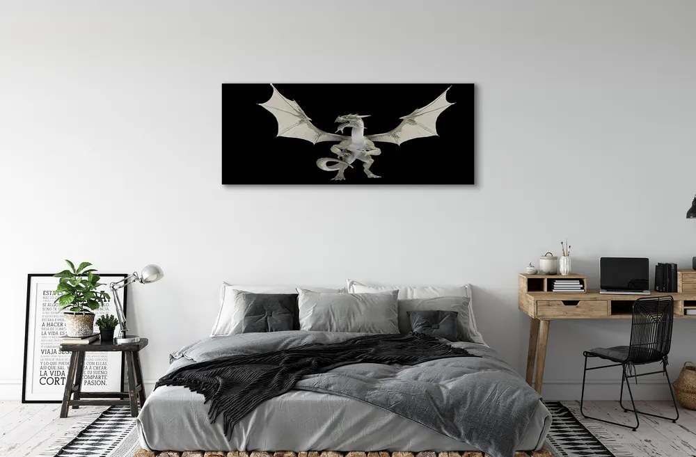 Zdjęcie na płótnie Biały Smok