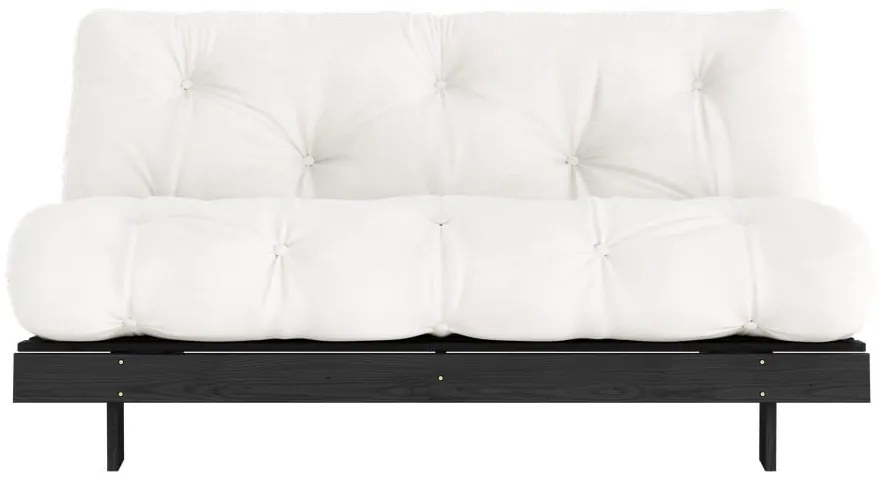 Kremowa rozkładana sofa 160 cm Roots Black Night – Karup Design