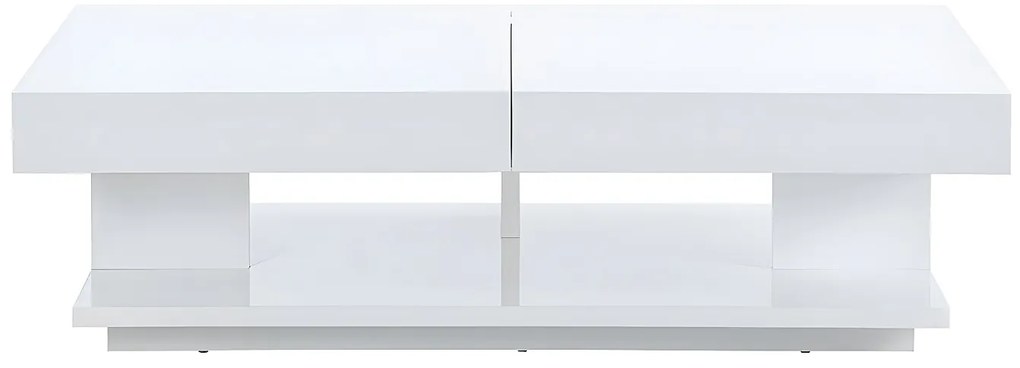Ława ARAMIS z miejscem do przechowywania – MDF lakierowany w kolorze białym