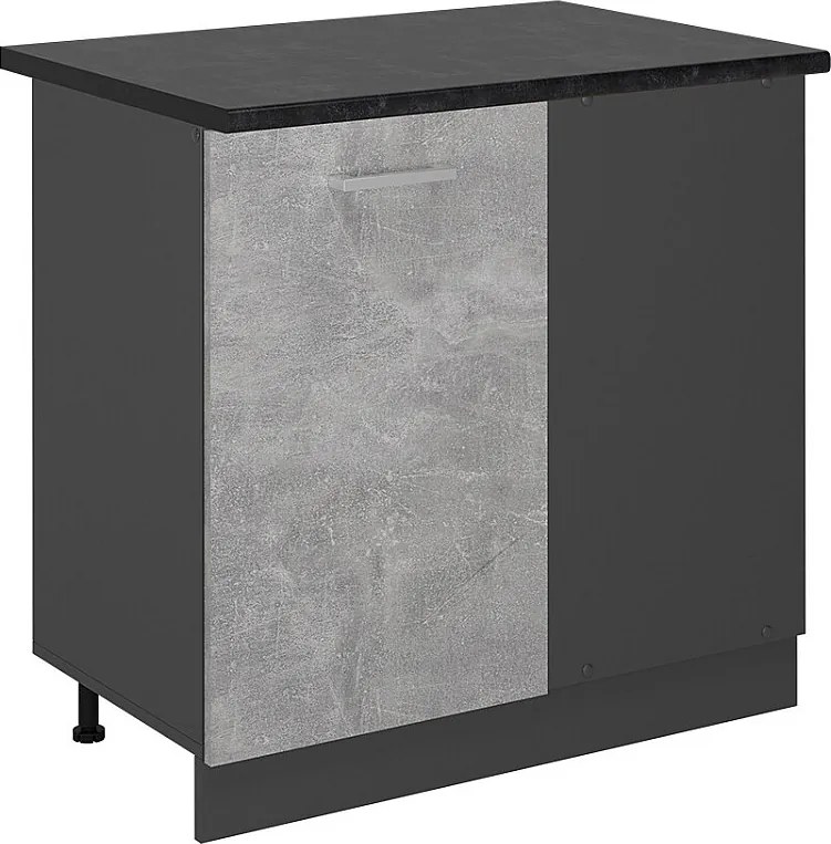 Szafka narożna beton 86x60x81.6 r-line