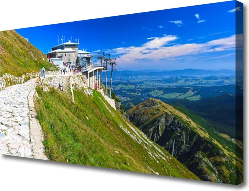 Zdjęcie na płótnie Kręta Górska Ścieżka