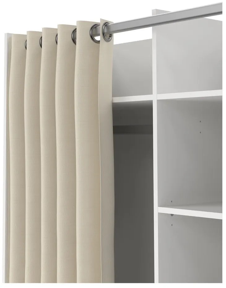 Biało-beżowa szafa 100x160 cm Kit – Tvilum