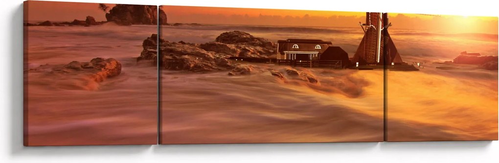 Obraz - Zachód słońca (170x50 cm)