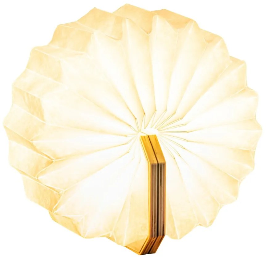 Lampa stołowa LED ze ściemniaczem w naturalnym kolorze (wysokość 3,5 cm) Accordion – Gingko