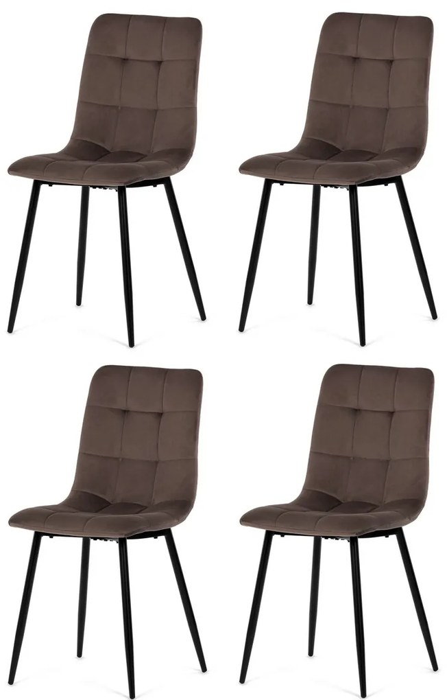 Zestaw krzeseł do jadalni CT-281 BR4, 4 szt.