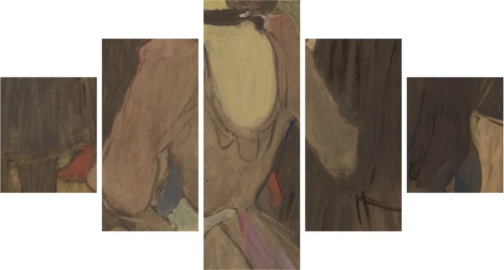 Obraz - Henri de Toulouse-Lautrec, La Goulue and Her Sister, reprodukcje (125x70 cm)