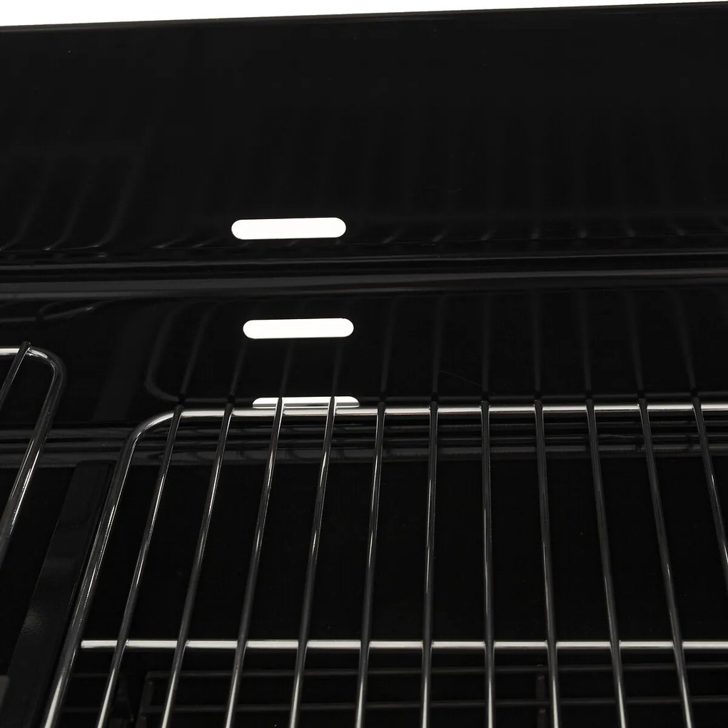 Grill ogrodowy z drewnianą półeczką BBQ