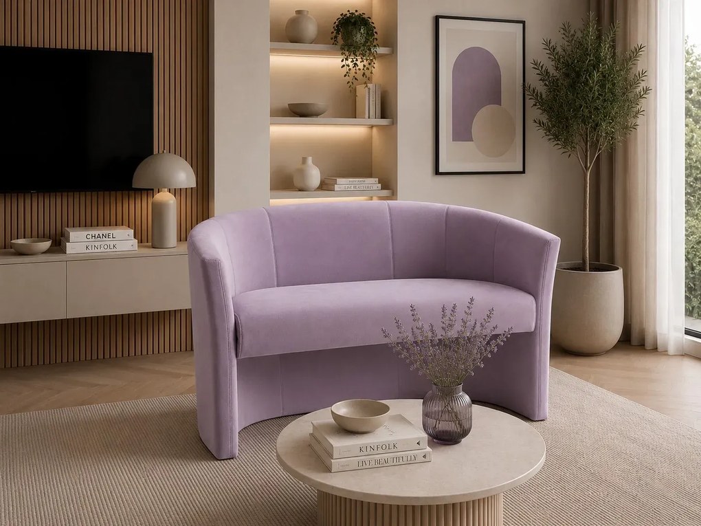 Sofa CLUB tapicerowana : Kolor tkaniny - VELVET - MG55, Typ tkaniny - Velvet