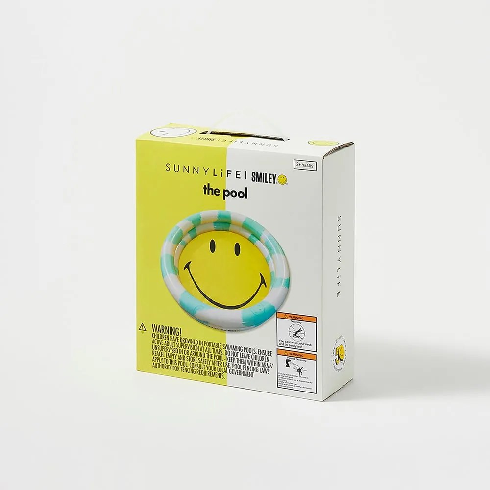 Dmuchany basen Sunnylife Smiley, ø 165 cm