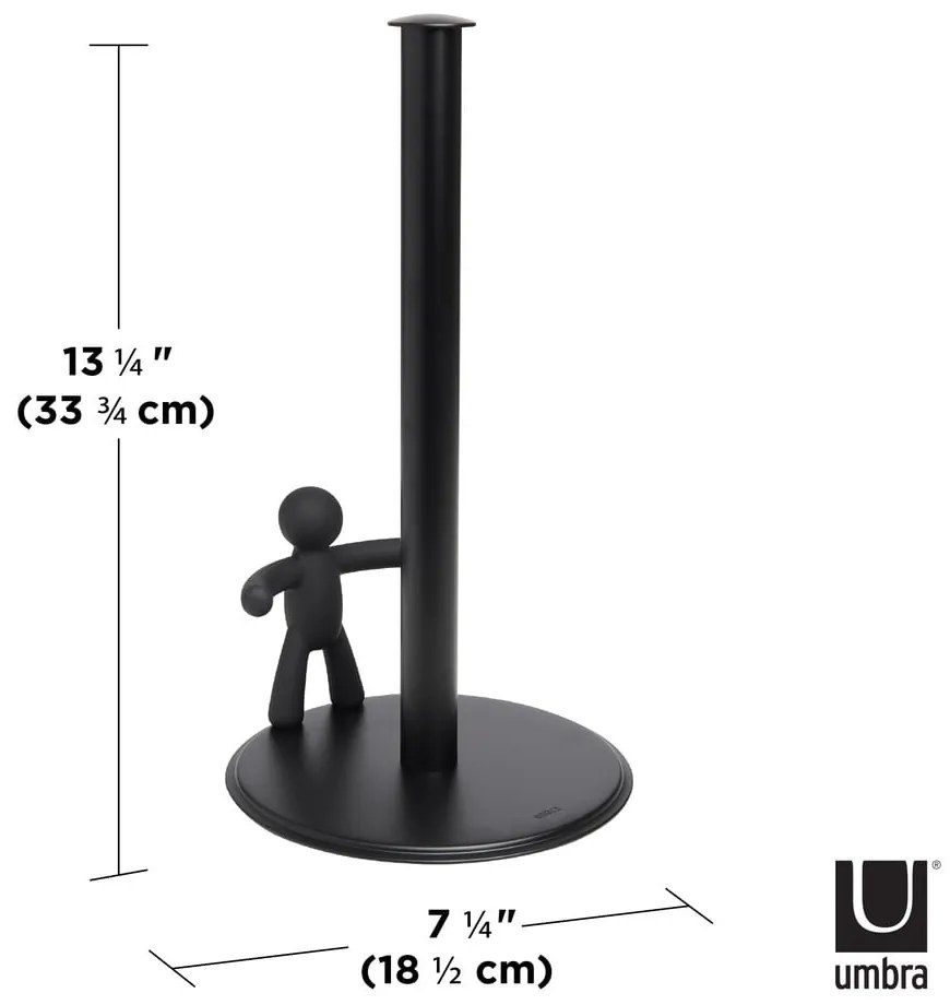 Stalowy stojak na ręczniki kuchenne ø 19 cm Buddy – Umbra