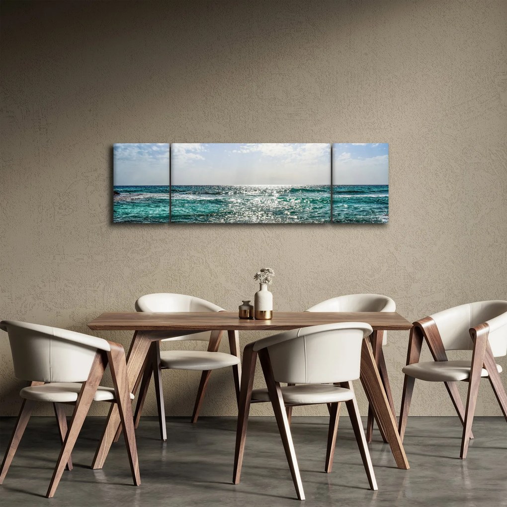 Obraz powierzchni morza (170x50 cm)
